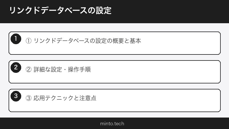リンクドデータベースの設定