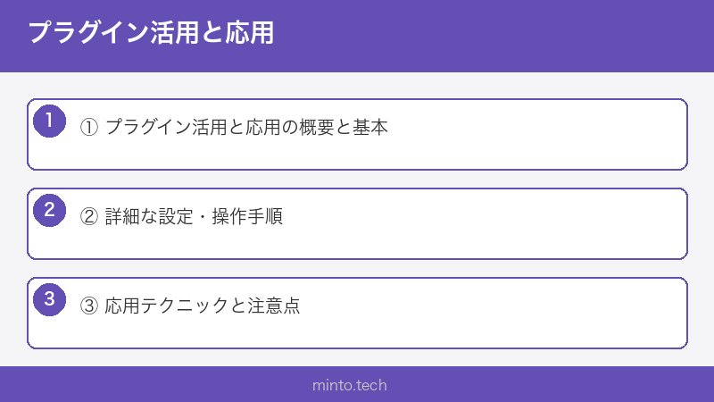 プラグイン活用と応用