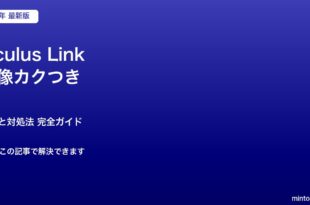 Oculus Link映像カクつき対処法