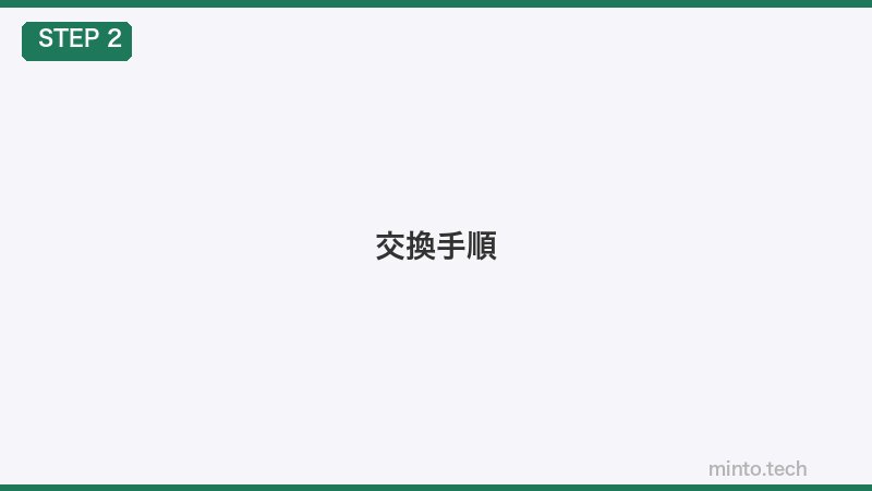 交換手順