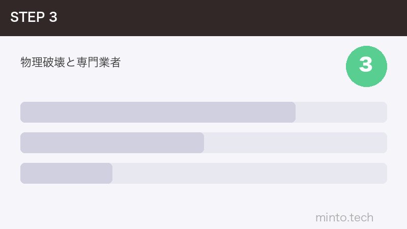 物理破壊と専門業者