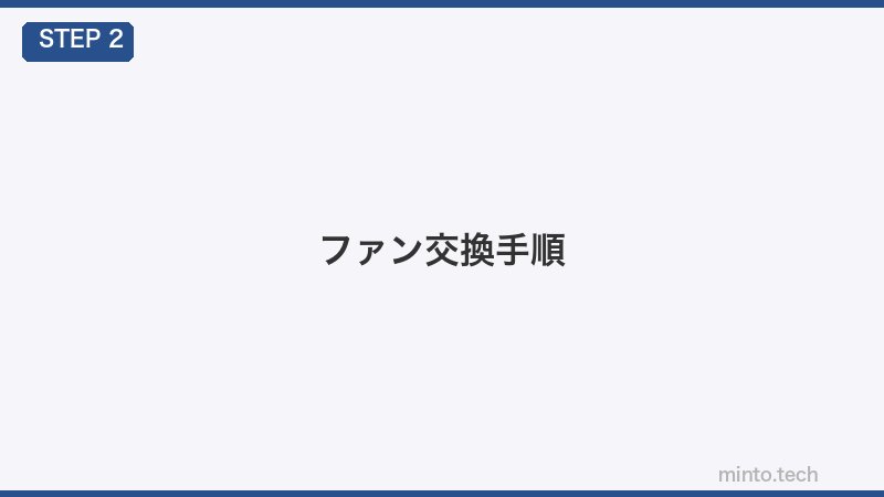 ファン交換手順