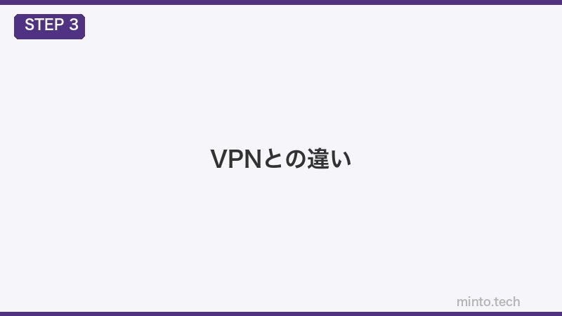 VPNとの違い