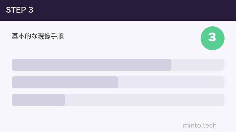 基本的な現像手順