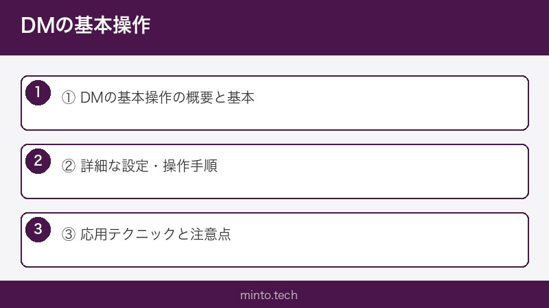 DMの基本操作