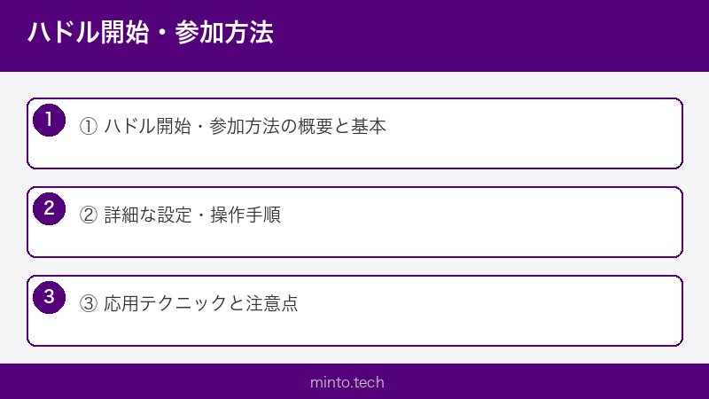 ハドル開始・参加方法