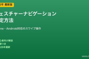ジェスチャーナビゲーション設定