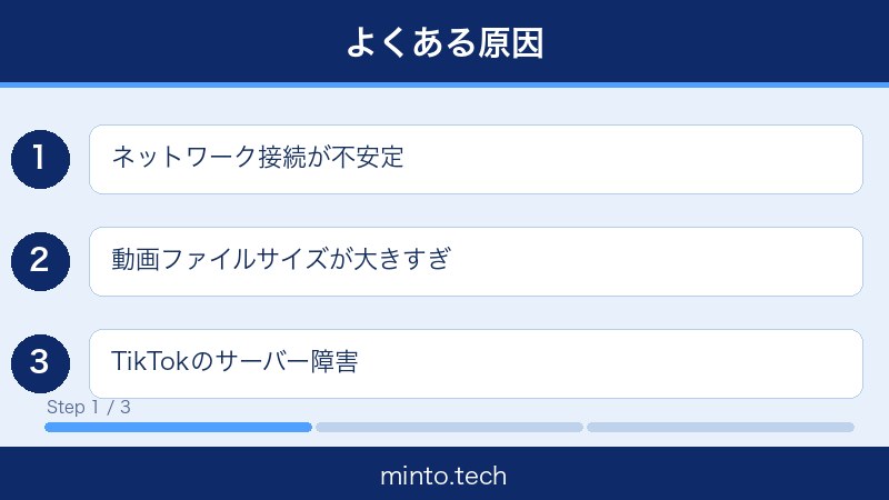 TikTokアップロードできない対処法 画像1
