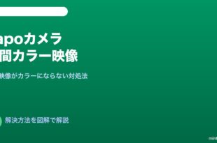 Tapoカメラ夜間カラー対処法