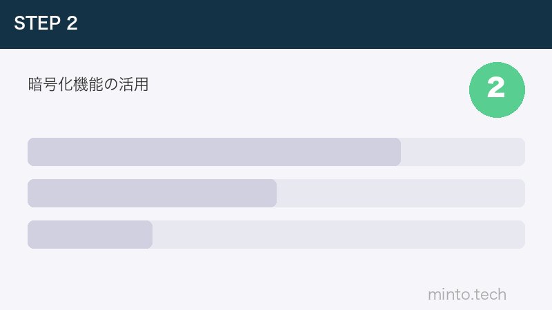 暗号化機能の活用