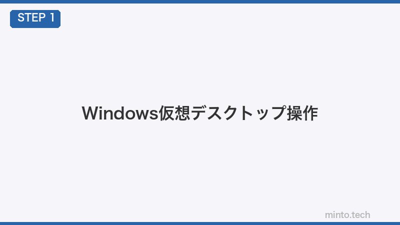 Windows仮想デスクトップ操作