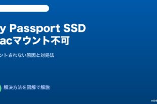 WD My Passport SSD Macマウント対処法
