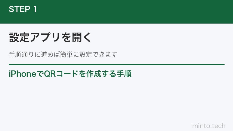 iPhoneでQRコードを作成する手順
