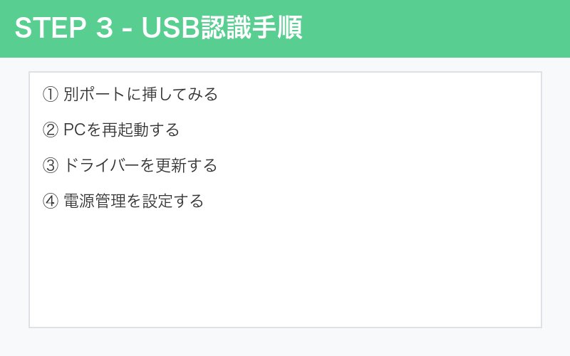 USB認識 手順3