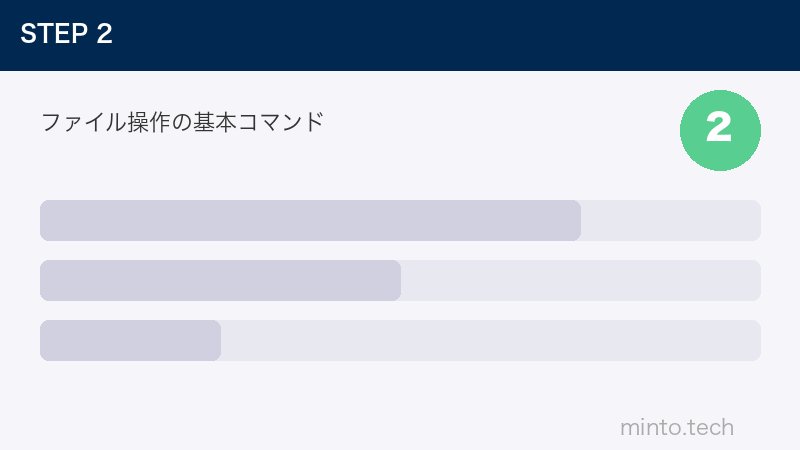 ファイル操作の基本コマンド