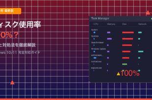 Windowsディスク使用率100%の解決方法