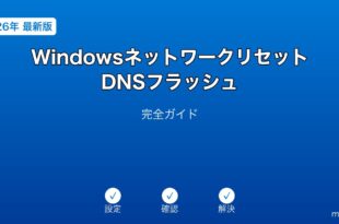 WindowsネットワークリセットDNSフラッシュガイド