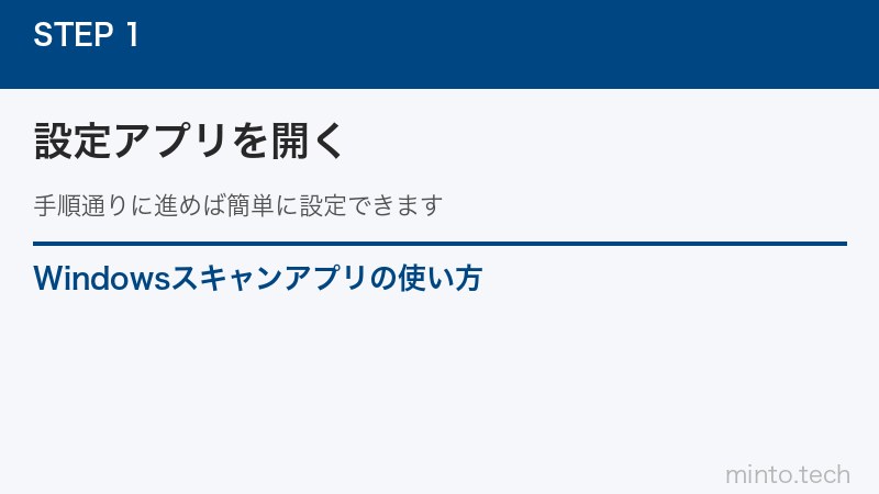 Windowsスキャンアプリの使い方