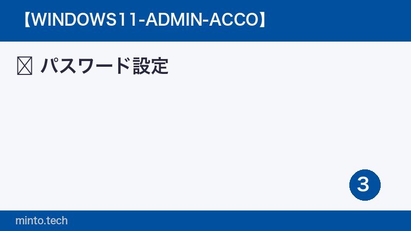 パスワード設定