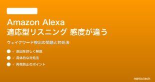 Amazon Alexaの適応型リスニング感度が正しく動作しない対処法