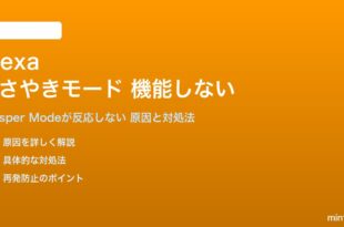 Amazon Alexaのささやきモードが機能しない対処法
