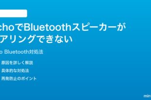 Amazon EchoでBluetoothスピーカーがペアリングできない時の対処法