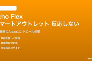 Echo Flex内蔵コンセントに接続した機器が反応しない対処法
