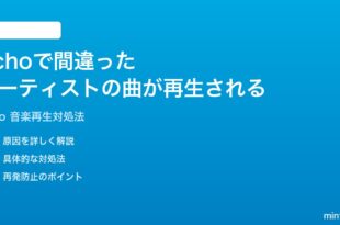 Amazon Echoで間違ったアーティストや曲が再生される時の対処法