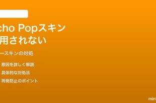 Amazon Echo Popのカラーカスタムスキンが適用されない対処法