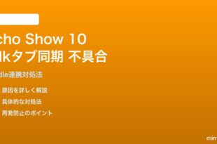 Amazon Echo Show 10 Silk Browserタブ同期の解決
