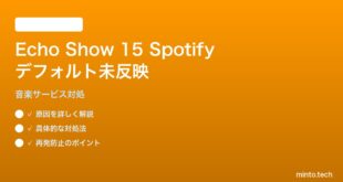 Echo Show 15でデフォルト音楽サービスをSpotifyに変更しても反映されない対処法