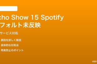 Echo Show 15でデフォルト音楽サービスをSpotifyに変更しても反映されない対処法