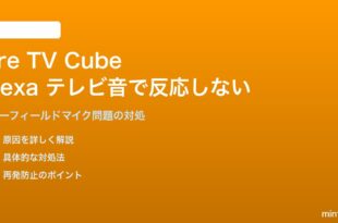 Fire TV CubeのAlexaがテレビの音に負けて声を認識しない・反応しない対処法