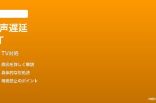 Fire TV Stick 4KでBluetoothヘッドホンの音声が遅延する時の対処法