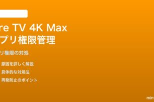 Fire TV Stick 4K Maxでアプリの権限（カメラ・マイク等）を個別管理できない対処法