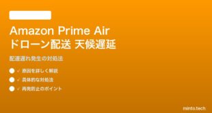 Amazon Prime Airドローン配送が天候で遅延する対処法