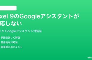 Google Pixel 9のGoogleアシスタントが反応しない時の対処法
