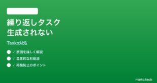 【2026年最新版】Google Tasksの繰り返しタスクが次回作成されない時の対処法【完全ガイド】