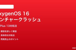 OnePlus 13のOxygenOS 16でランチャーがクラッシュする時の対処法