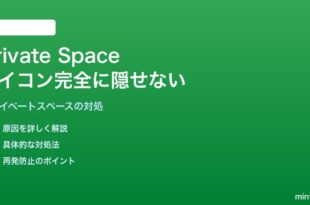 AndroidのPrivate Spaceでアイコングリッドから完全に隠せない対処法
