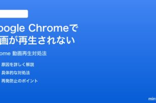 Google Chromeで動画が再生されない時の対処法