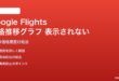 Google Flightsの価格推移30日グラフが表示されない対処法