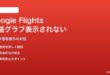 Google Flightsの価格グラフ・履歴比較が表示されない対処法