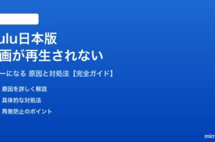 Hulu日本版で動画が再生されない対処法