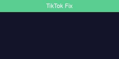 TikTok DM 修復手順
