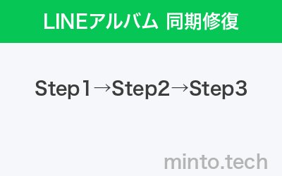 LINEアルバム設定画面のイメージ