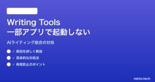 【2026年最新版】MacのApple Intelligence「Writing Tools」が一部アプリ（Mail等）で起動しない対処法【完全ガイド】