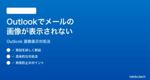 Microsoft Outlookでメールの画像が表示されない時の対処法