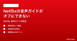 Netflixの音声ガイドオーディオデスクリプションがオフにできない時の対処法