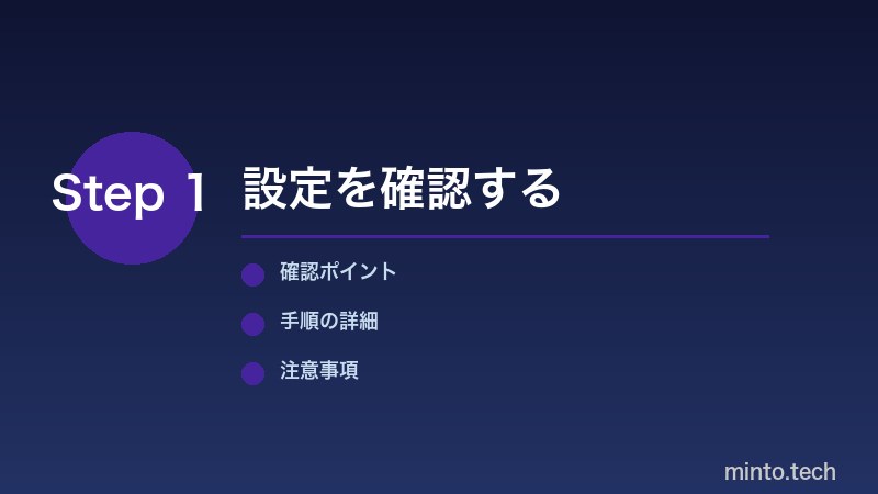 チャンネルの通知設定を確認する手順
